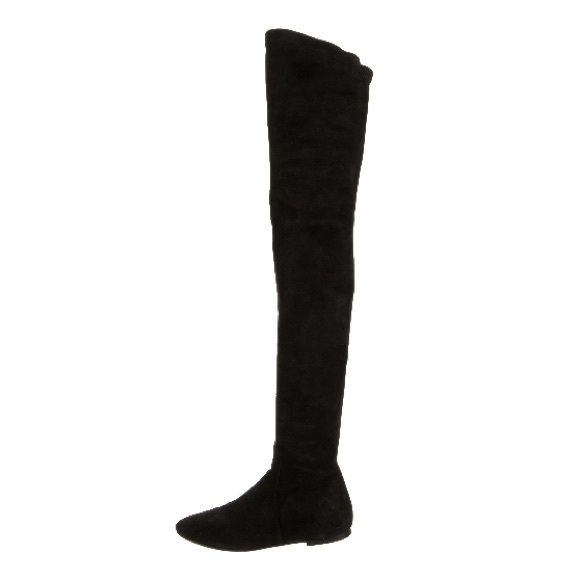 Isabel marant etoile thigh high black stretch suede boots - Picture 4 of 4